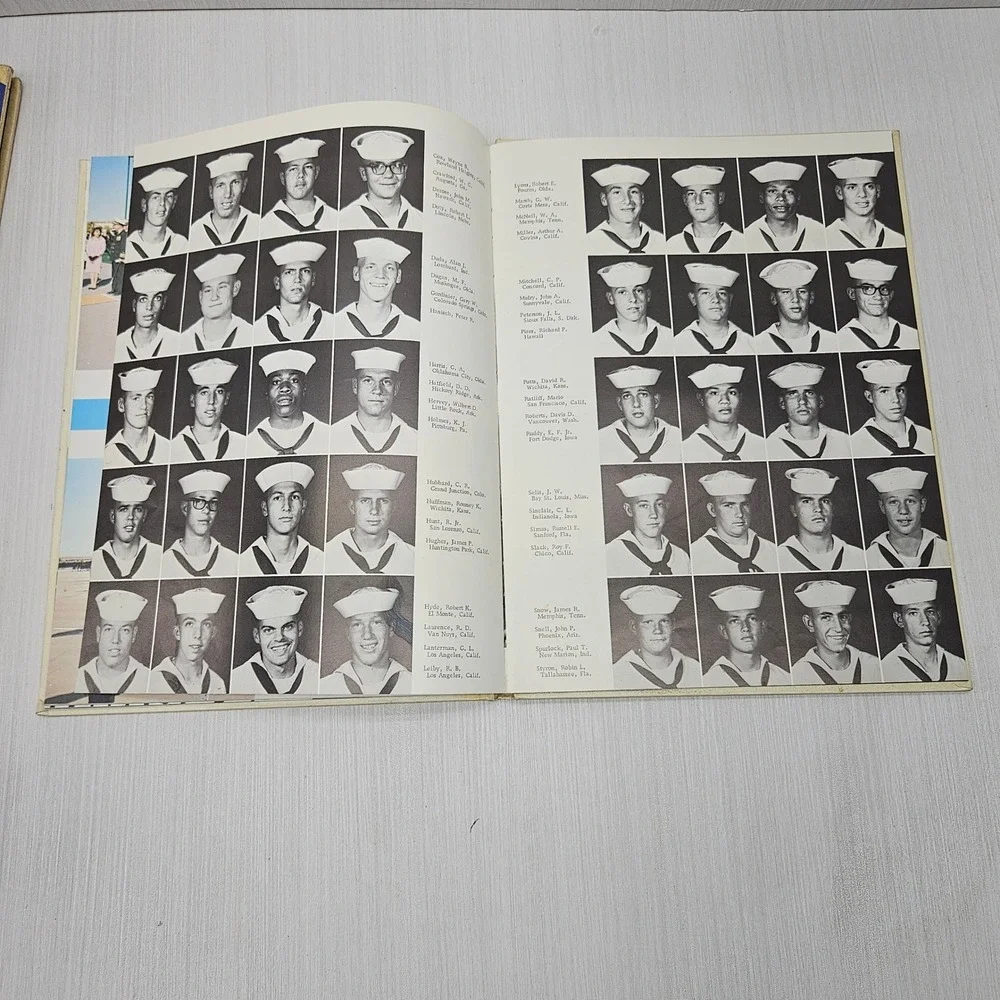 Vintage The Anchor US Naval Training Center San Diego Yearbook with Record
